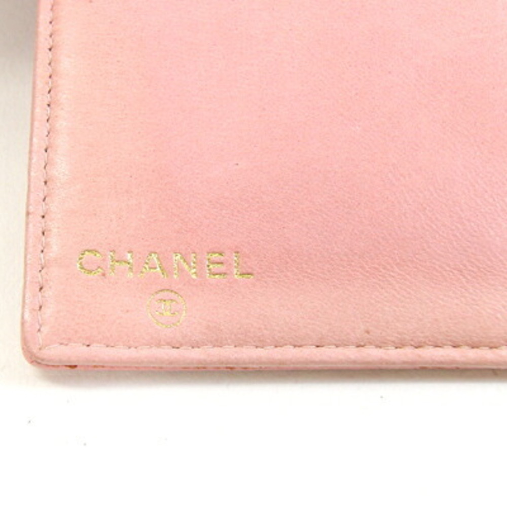 CHANEL Authentic Pink Caviar Leather Logo Wallet - Picture 5 of 10
